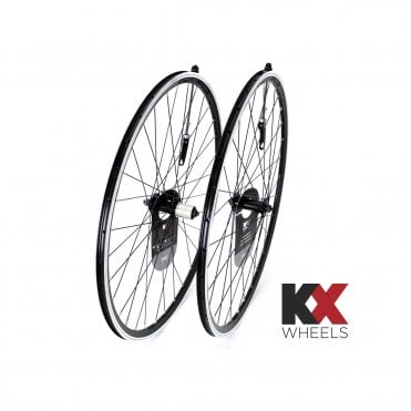 KX Pro Road 700C Q/R Sealed Bearing 10-11 Speed Wheelset - Black