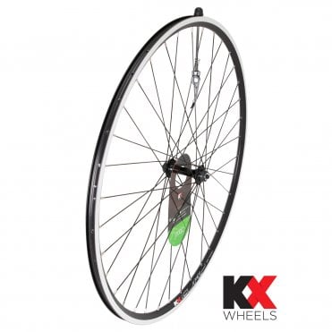KX Road 700C Doublewall Q/R Front Wheel - Rim Brake - Black