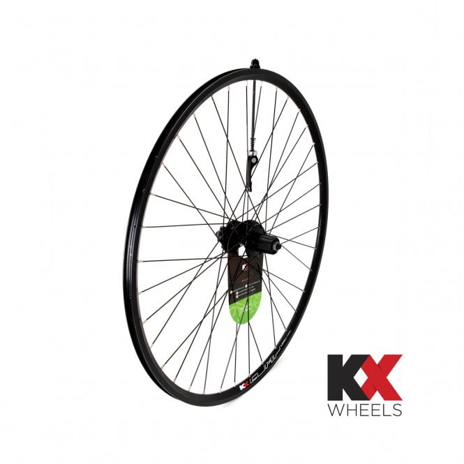 KX Wheels KX Road 700C Doublewall Q/R Rear Wheel - Disc Brake - 8-11 Spd -  Black