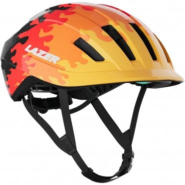 Lazer J1 KinetiCore Helmet - Flames - Youth 50 - 56 cm
