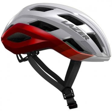Lazer Strada KinetiCore Helmet - Silver Red