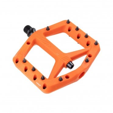 Leatt 2.0 AllMtn Composite Wide Flat Pedals - Orange MTB Platform