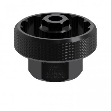 Lezyne CNC Alloy BB Tool -12 Spline - 46 mm - Black