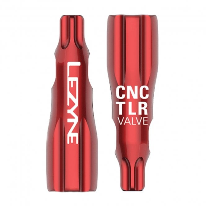 Lezyne CNC TLR Valve Caps Only - Pair - Red