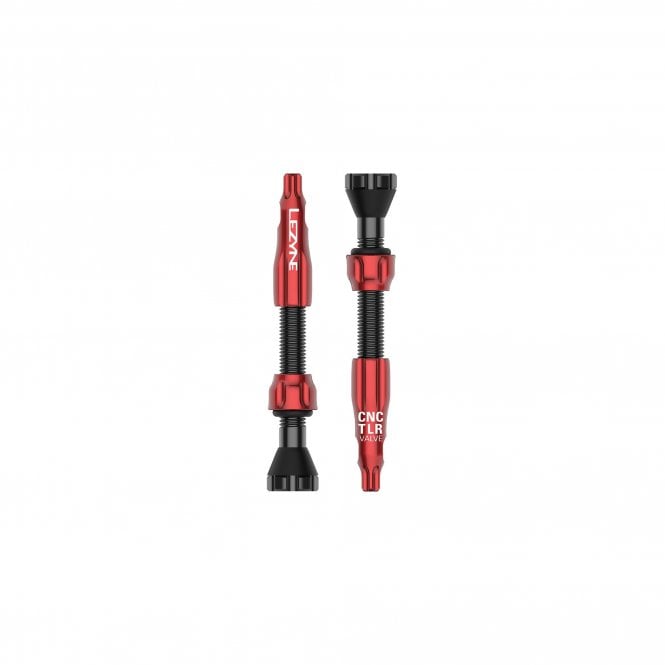 Lezyne CNC TLR Valves Pair - 44 mm - Red