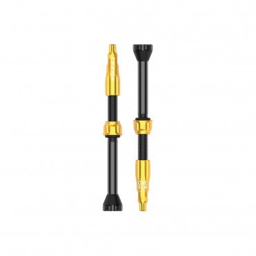 Lezyne CNC TLR Valves Pair - 60 mm - Gold