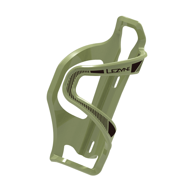 Lezyne Flow Bottle Cage SL-L Left Hand  - Army Green
