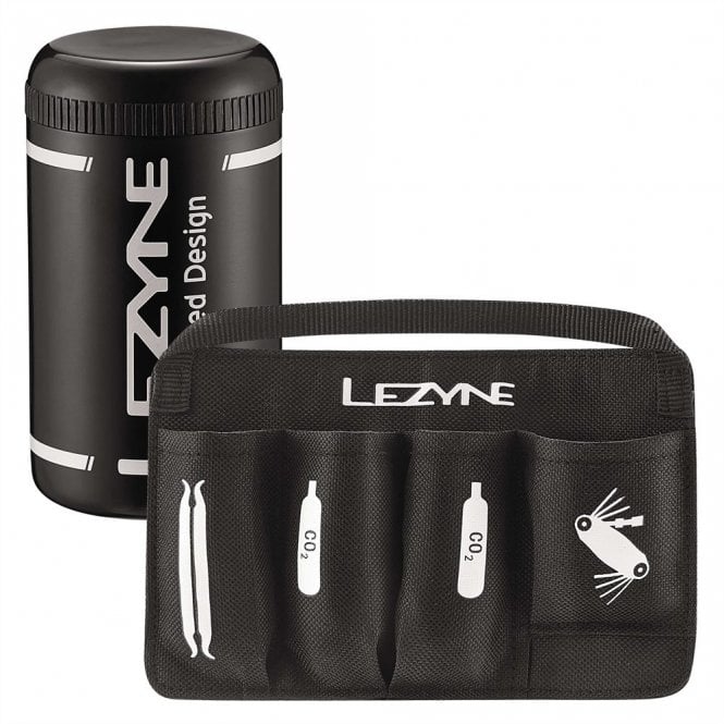 Lezyne Flow Bottle Cage Tool Caddy With Organiser - Black