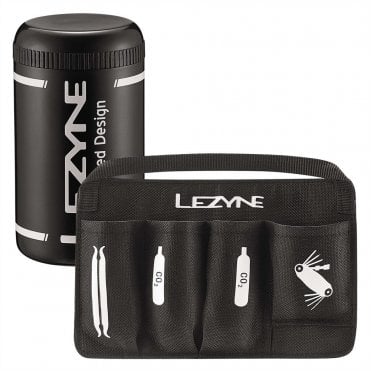 Lezyne Flow Bottle Cage Tool Caddy With Organiser - Black