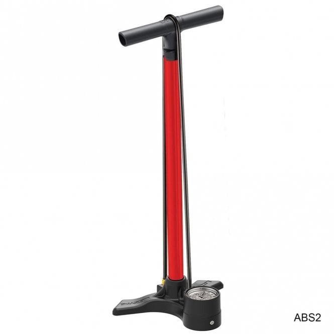 Lezyne Macro Floor Drive Pump - Red - Macro ABS