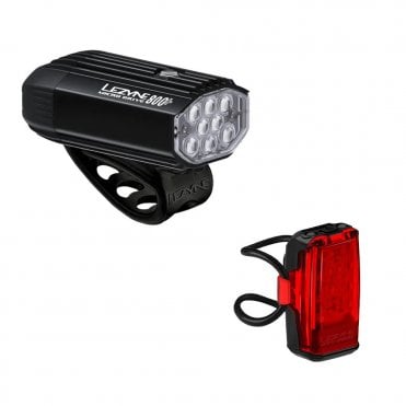 Lezyne Micro Drive 800+ Front & KTV+ Drive Rear Light Set
