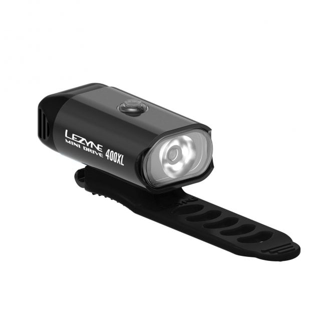 Lezyne Mini Drive 400 Front Light - Hi Gloss Black