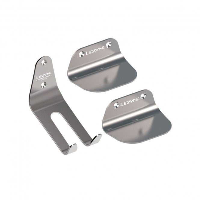 Lezyne Stainless Pedal Hook Bicycle Storage System  - Silver