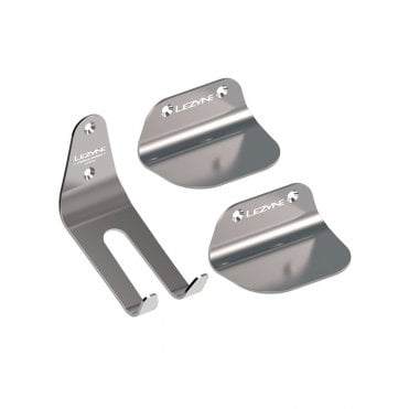 Lezyne Stainless Pedal Hook Bicycle Storage System  - Silver
