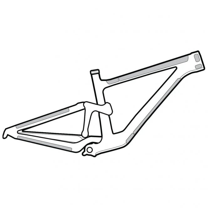 Lizard Skins Clear Protective Frame Wrap - Frame Kit