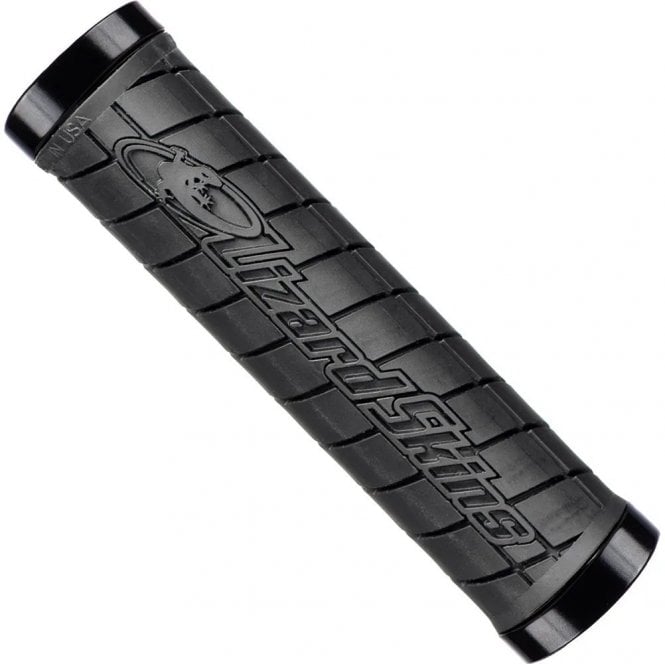 Lizard Skins Dual-Clamp Lock-On Logo Grips - Black