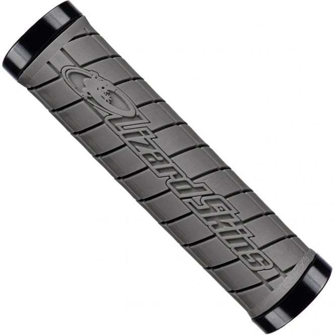 Lizard Skins Dual-Clamp Lock-On Logo Grips - Graphite