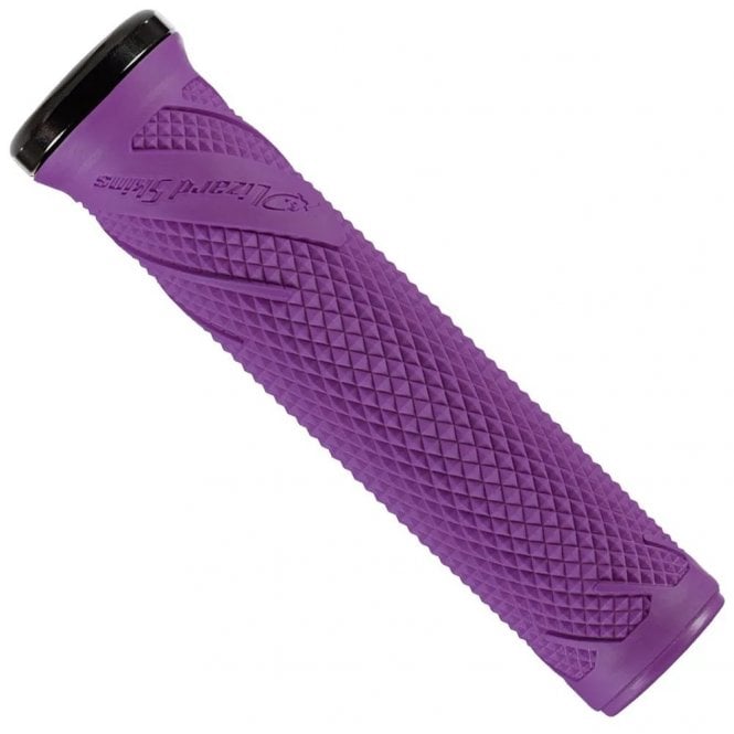 Lizard Skins Single-Clamp Lock-On Wasatch Grips - Ultra Purple
