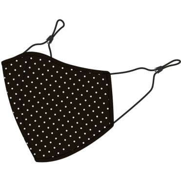 Madison 3D Reusable Face mask -  Microdot Black/ White