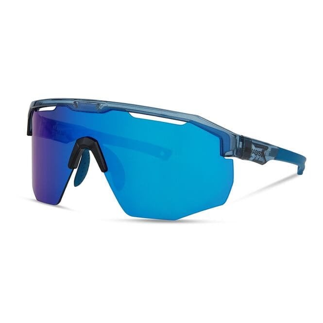 Madison Cipher Glasses - 3 Pack - Crystal Gloss Blue / Blue Mirror / Amber and Clear Lens