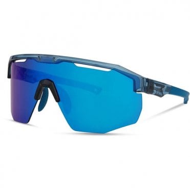 Madison Cipher Glasses - 3 Pack - Crystal Gloss Blue / Blue Mirror / Amber and Clear Lens