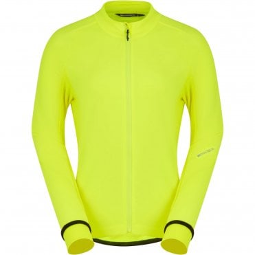 Madison DTE Women's Isoler Thermal Long Sleeve Jacket - Hi Viz Yellow
