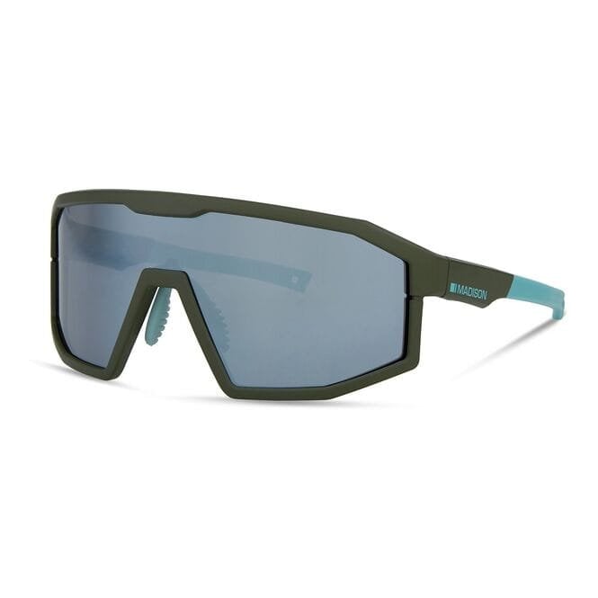 Madison Enigma Glasses - 3 Pack - Matt Olive / Smoke Mirror / Amber and Clear Lens