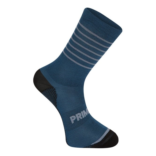 Madison Explorer Primaloft extra long sock - stripe navy haze / shale blue