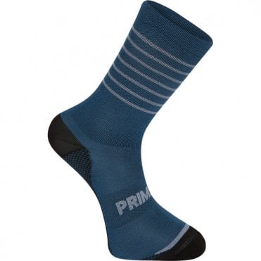 Madison Explorer Primaloft extra long sock - stripe navy haze / shale blue