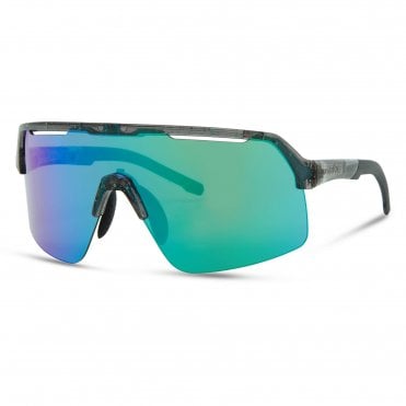 Madison Eyewear Crypto Air Gloss Smoke Green Splatter Sunglasses-3 Lens Pack