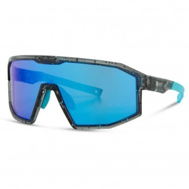 Madison Eyewear Enigma Blue Black Splatter Sunglasses -3 Lens Pack