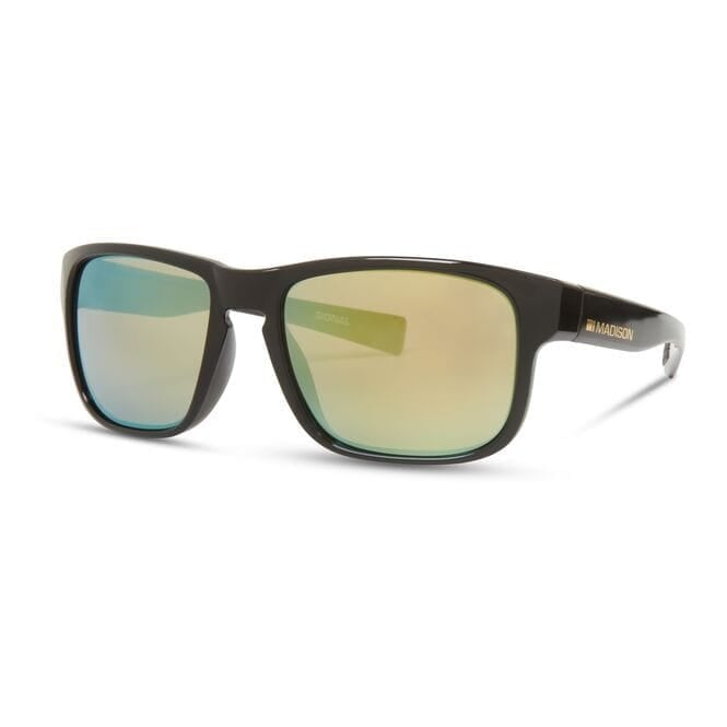 Madison Eyewear Signal Gloss Black Sunglasses - Bronze Mirror Lens