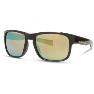 Madison Eyewear Signal Gloss Black Sunglasses - Bronze Mirror Lens
