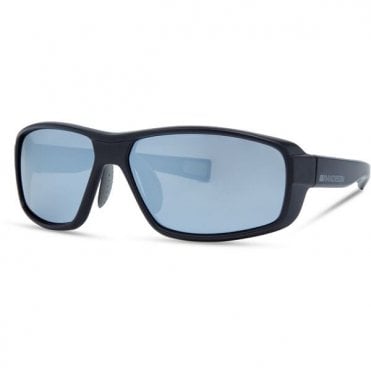 Madison Eyewear Target Sunglasses Matt Black - Silver Mirror Lens