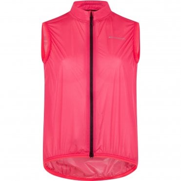 Madison Flux 2L Ultra Packable Waterproof Gilet - Women's - Hi-viz Pink