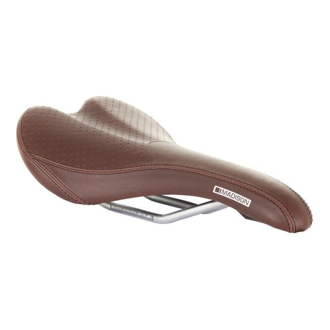 Madison Flux Classic Men's Saddle - Cro-mo Rails - Brown