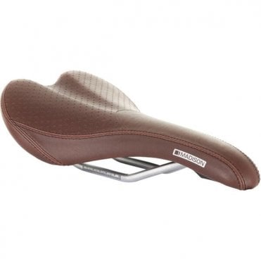 Madison Flux Classic Men's Saddle - Cro-mo Rails - Brown