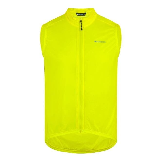 Madison Flux Men's Ultra Packable Waterproof Gilet - Yellow