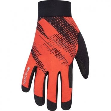 Madison Flux Waterproof Trail Gloves - Magma Red Perforated Bolts