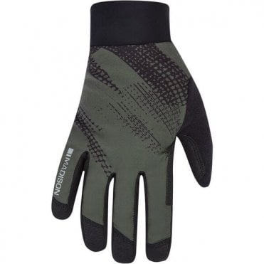Madison Flux Waterproof Trail Gloves - Midnight Green Perforated Bolts