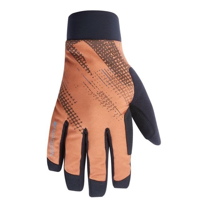 Madison Flux Waterproof Trail Gloves - Rust Orange Perforated Bolts