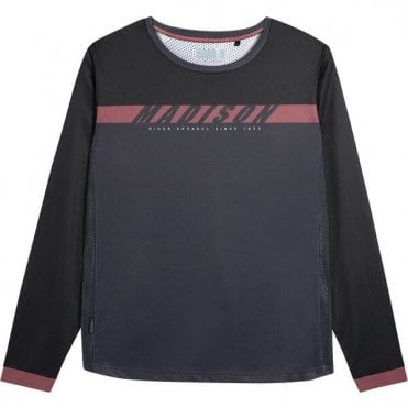 Madison Flux Women's Long Sleeve Jersey - Phantom Black
