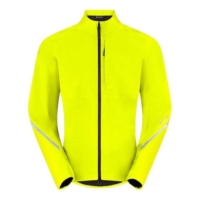 Madison Freewheel Men's Waterproof Jacket - Hi-viz Yellow