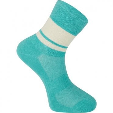 Madison Freewheel Sock - Aqua Blue