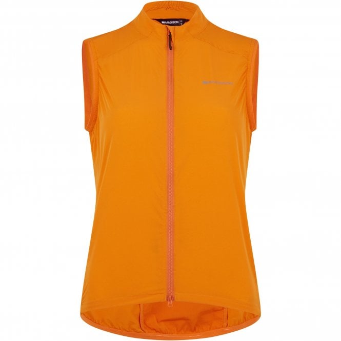 Madison Freewheel Windproof Packable Gilet - Women's - Mango Orange