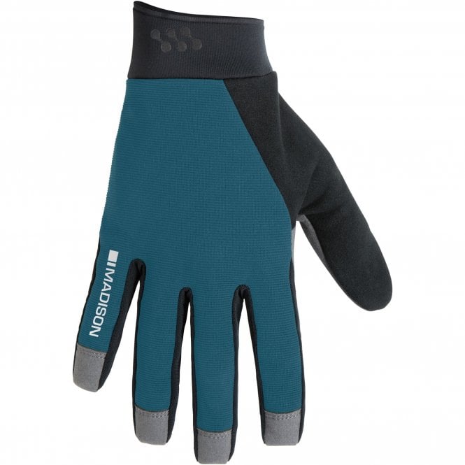 Madison Freewheel Youth Gel Pad Trail Gloves - Lake Blue