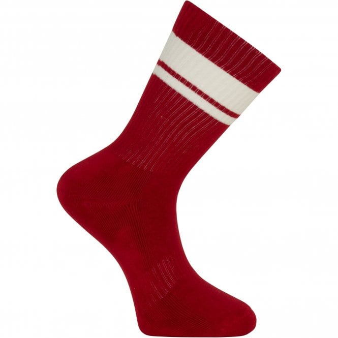 Madison Roam Isoler Crew Sock - Mineral Red