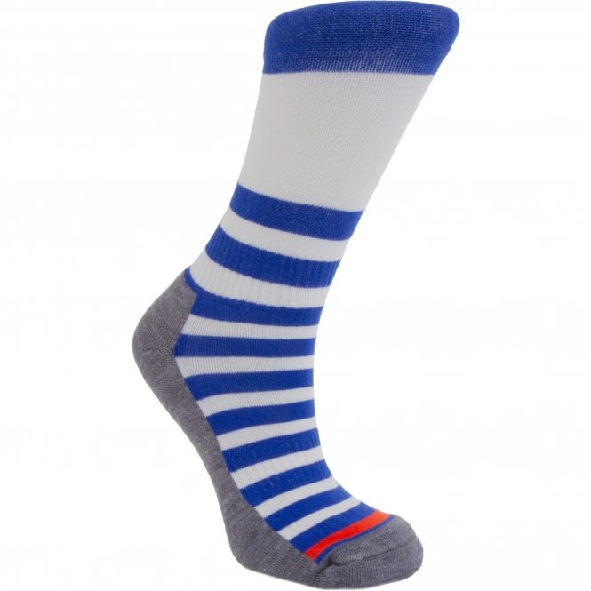 Madison Roam Isoler Merino 4 Season Sock - Ult Mar Blue / Bone