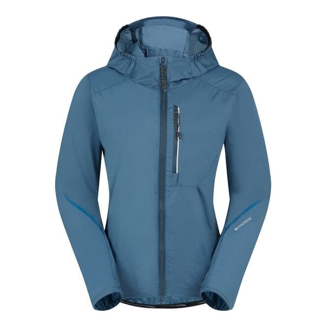 Madison Roam Women's Lightweight Windproof Packable Jacket - Lake Blue