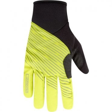 Madison Stellar Reflective Waterproof Thermal Gloves - Black/Hi-viz Yellow